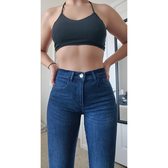 High waist skinny jeans from EXPRESS size 0 - Picture 3 of 9